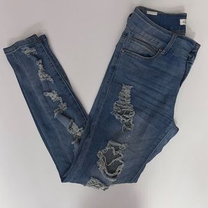 Almost Famous distressed jeans- A go-to staple!